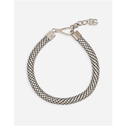Dolce & Gabbana collana girocollo tubolare con strass