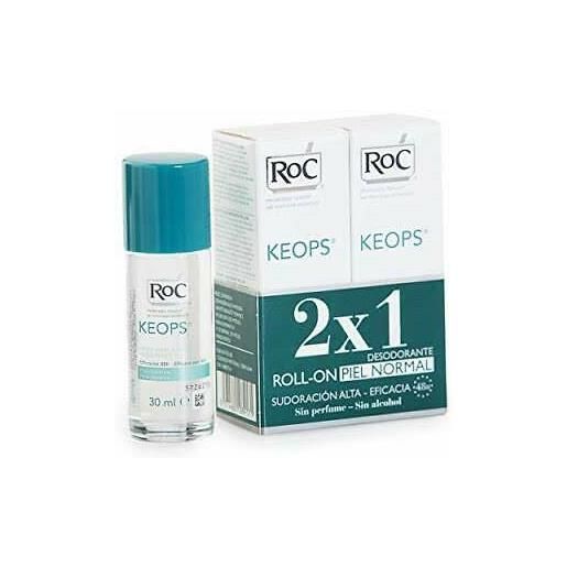 ROC OPCO LLC keops deodorante roll-on pelle normale roc 2x30ml
