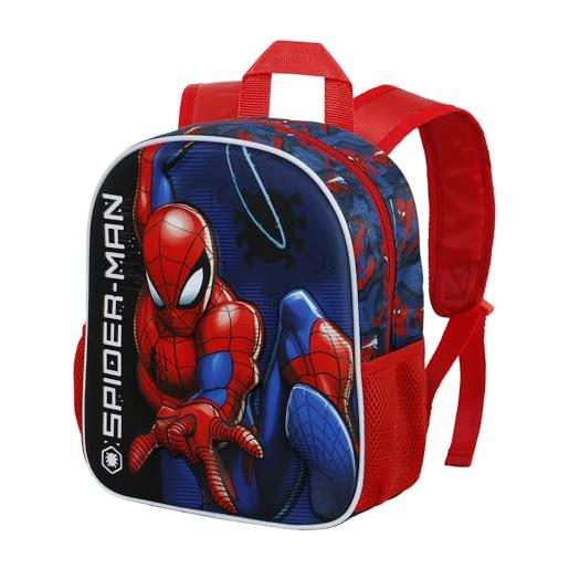 Marvel spiderman speed-zaino 3d piccolo, rosso, 26 x 31 cm, capacità 8.5 l