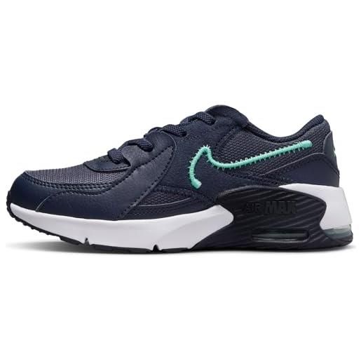Nike air max excee ps, basso, obsidian/emerald rise-jade ice-white, 31.5 eu
