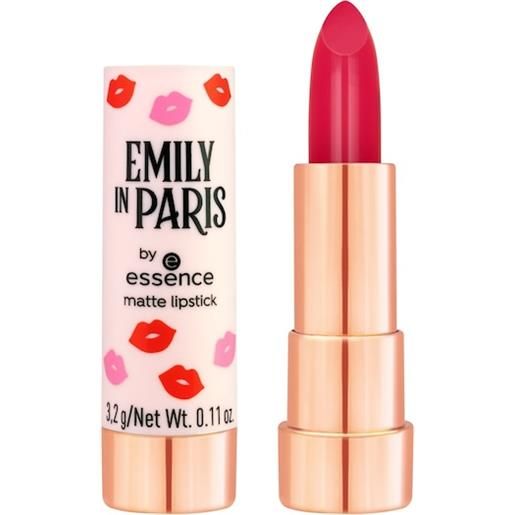 Essence labbra lipstick emily in paris by essence matte lipstick merci, chérie!