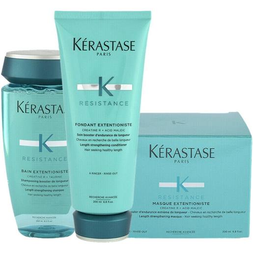 Kérastase kerastase resistance bain extentioniste+fondant+masque 250+200+200ml - rituale rinforzante capelli lunghi