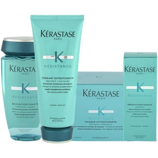 Kérastase kerastase resistance bain extentioniste+fondant+masque+serum 250+200+200+50ml - rituale rinforzante capelli lunghi