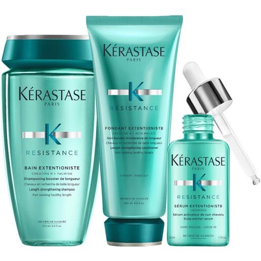 Kérastase kerastase extentioniste bain+fondant extentioniste+serum extentioniste 250+200+50ml - kit rinforzante per capelli lunghi