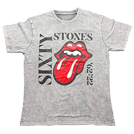 Rock Off the rolling stones sixty vertical ufficiale uomo maglietta unisex (large)