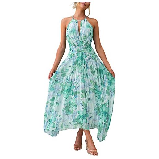 SoLu DAY8 donna vestiti lunghi estivi eleganti taglia forte comode stampa tropicali comodi larghi donna abito elegante lungo estivo economici casual cerimonia matrimonio cocktail spiaggia