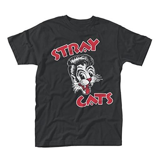 Tee Shack stray cats cat logo ufficiale uomo maglietta unisex (medium)
