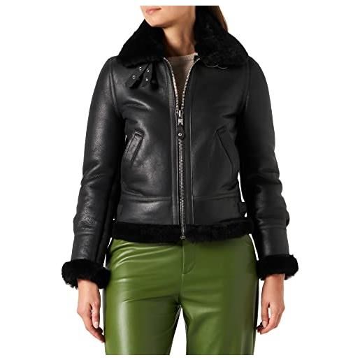 Schott NYC lcw1257 giacca, marrone (braun (dark brown), l donna