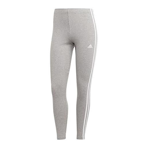 adidas leggings da donna (1/1) w 3s hw lg, medium grey heather/white, ic7152, xl