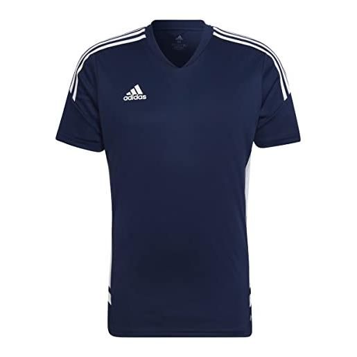 adidas uomo jersey (short sleeve) con22 jsy, team navy blue 2/white, ha6291, lt3