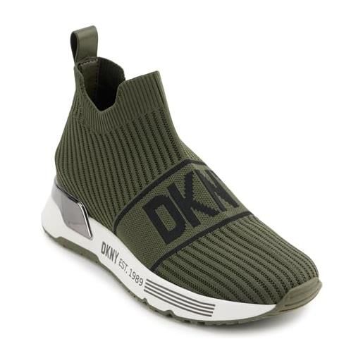 DKNY nandi slip-on sneaker, scarpe da ginnastica donna, verde, 37.5 eu