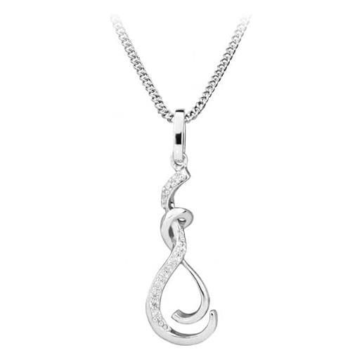 Silver Cat collana elegant necklace with zircons sc429 ssc0411 marca, estándar, metallo, nessuna pietra preziosa