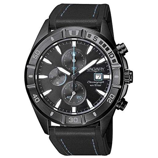 Vagary orologio uomo Vagary by citizen acqua39 chronograph all black silicone ref. Ia9-942-50