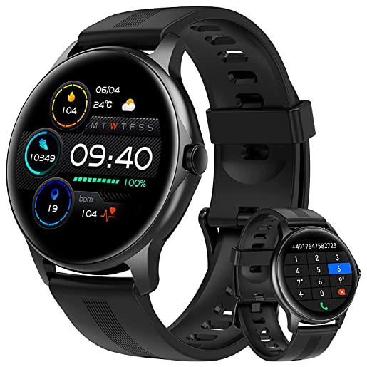 Gydom smartwatch donna orologio effettua e rispondi alle chiamate, 110 modalità sport, 1.3 fitness tracker con contapassi, cardiofrequenzimetro, spo2, monitoraggio del sonno impermeabile ip68 per android ios