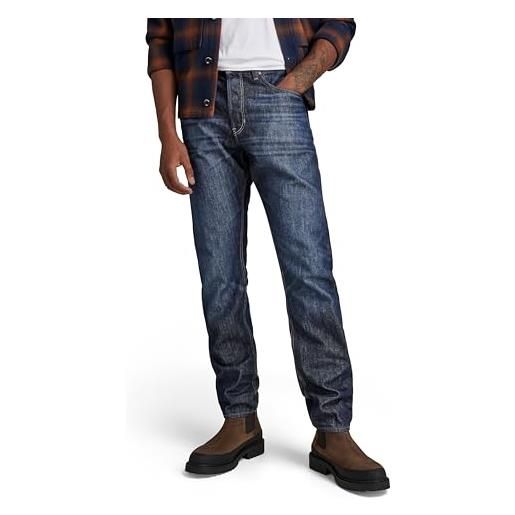 G-STAR RAW triple a regular straight jeans, blu (worn in pacific d19161-b988-d350), 32w / 32l uomo