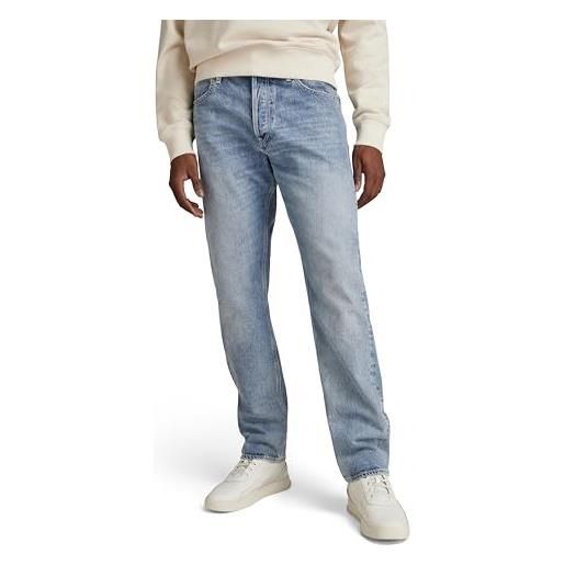 G-STAR RAW triple a regular straight jeans, blu (faded capri d19161-c779-d346), 28w / 30l uomo
