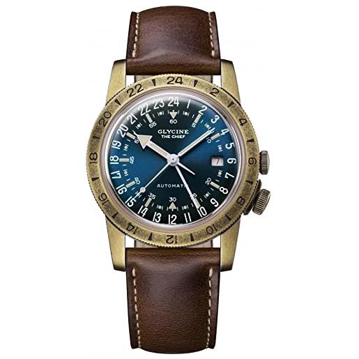 Glycine Watch glycine airman gl0308 blu orologio uomo automatico - 40mm