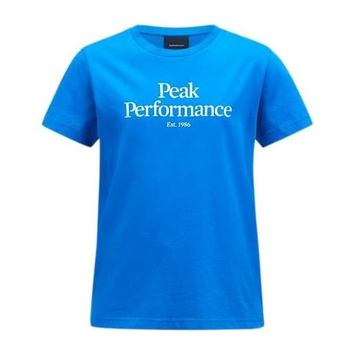 Peak Performance x maglietta da ciclismo, blu principessa, m unisex-bambini e ragazzi