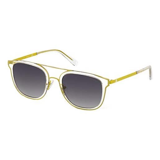 GUESS occhiali da sole gu6981 shiny yellow/smoke 54/21/150 uomo