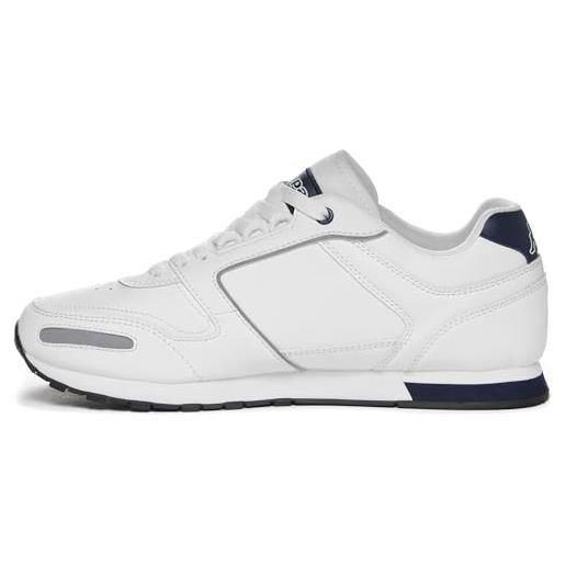 Kappa logo voghera 5, scarpe da ginnastica unisex - adulto, bianco white blue navy, 45 eu