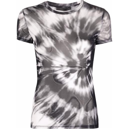 Philipp Plein t-shirt con fantasia tie dye - grigio