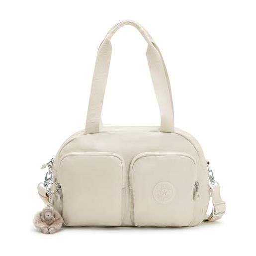 Kipling raffreddare defea, borsa media (con tracolla rimovibile) donna, beige (pearl), one size