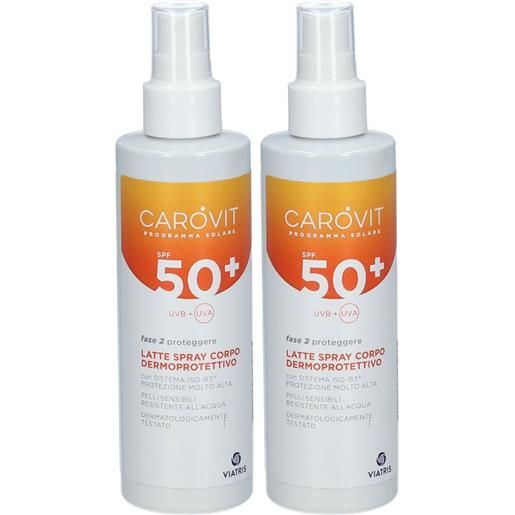 Meda Pharma SpA carovit latte spray corpo dermoprotettivo spf 50+ set da 2 2x200 ml