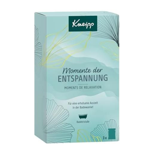 Kneipp set regalo momenti di relax - cristalli da bagno selezionati bestseller (1 x 60 g): relax profondo, relax pur & goodbye stress - piccola attenzione e pensierino ideale