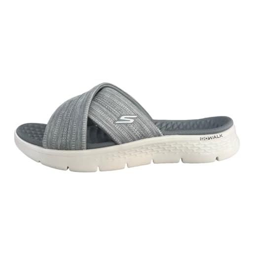 Skechers o- t-g donna, sandalo go walk flex impresso, tessuto malva, 42 eu