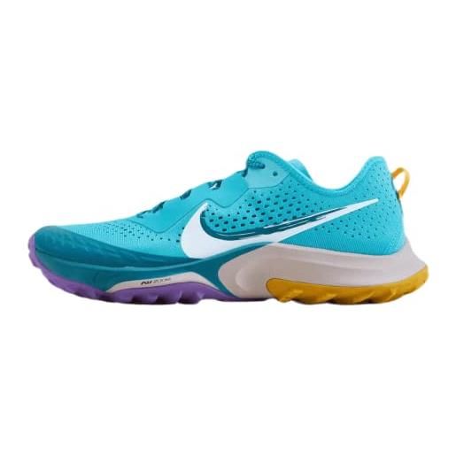 Nike air zoom terra kiger 7, running shoes uomo, turchese turquoise blue white mystic teal univ gold wild berry, 45.5 eu