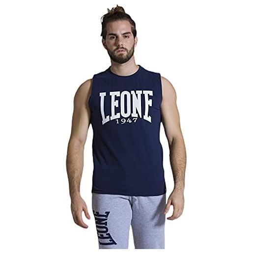 LEONE 1947 leone - t-shirt smanicata da uomo apparel - navy blue (10), xxxl