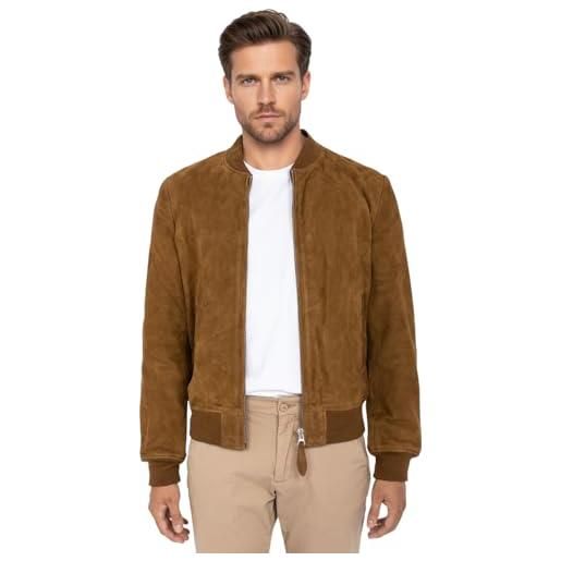 Schott NYC uomo lc3017 giacca di pelle not applicable, beige scuro, small