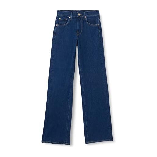 7 For All Mankind tess trouser deep dive jeans, dark blue, regular da donna