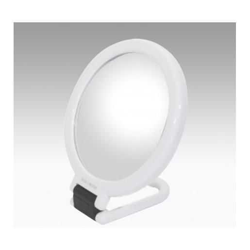 KOH-I-NOOR CARLO SCAVINI&C.Srl koh-i-noor specchio bifacciale14cm con manico pieghevole ingrandimento x3 colore bianco cod sc152v-3