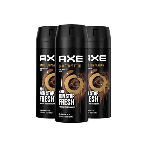 Axe deodorante dark temptation (etichetta in lingua italiana non garantita) 3 x 150ml