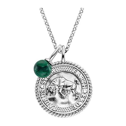 Engelsrufer collana da donna in argento 925 con pietra colorata 32020117, 42 cm, argento sterling, nessuna pietra preziosa