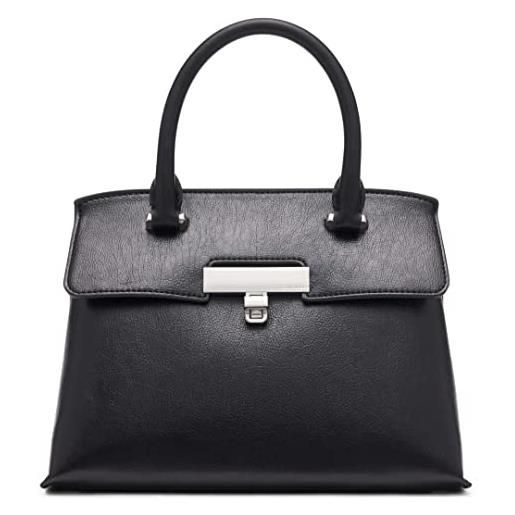 Calvin Klein becky-mini borsa a tracolla con manico superiore donna, marrone/cachi/nero, taglia unica