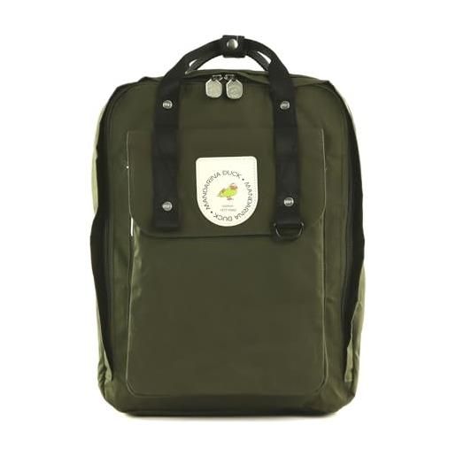 Mandarina Duck backpack capsule, zaino unisex adulto, nero, taglia unica