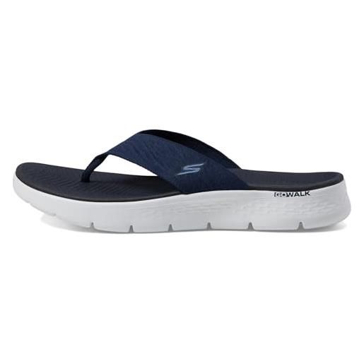 Skechers o- t-g donna, go walk flex sandalo splendor, tessuto blu navy, 37 eu