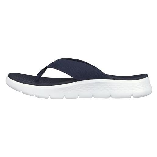 Skechers o- t-g donna, go walk flex sandalo splendor, tessuto blu navy, 38 eu