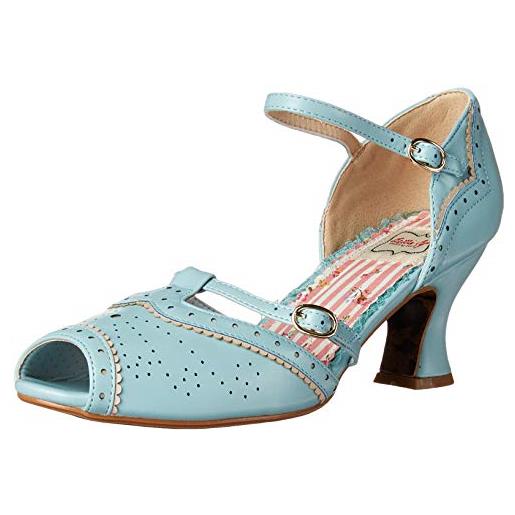 Bettie Page bp253-nicole, sandali con tacco donna, blu, 39 eu
