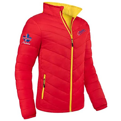 Nebulus giacca glossy leman - collo alto, giacca, colore: rosso, l