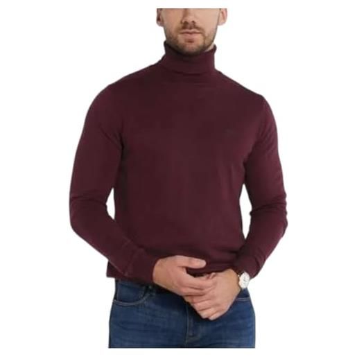 GUESS maglia maglione pullover uomo collo alto dolcevita invernale m3br10z3052 taglia xxl colore principale bordeaux
