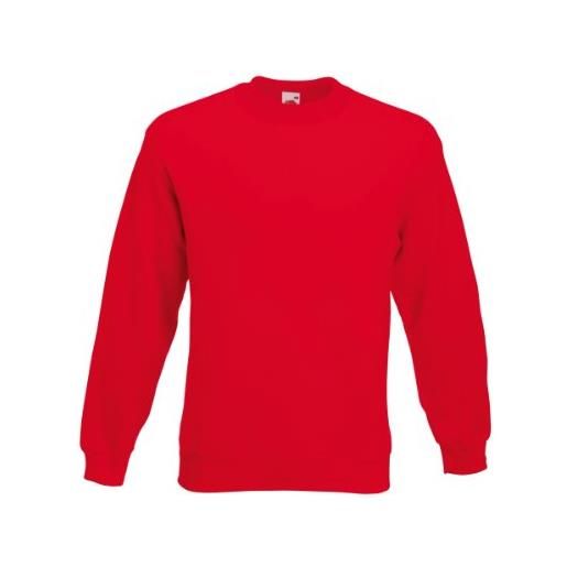 Fruit of the Loom 62-202-0 pullover, red, xxl uomo