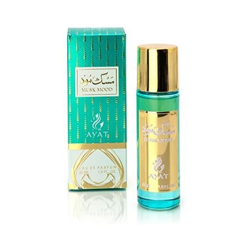 Ayat perfumes - eau de parfum musk emirates 30 ml edp orientale arab - idea regalo originale per uomo e donna - profumi in miniatura realizzati e progettati a dubai (musk mood)