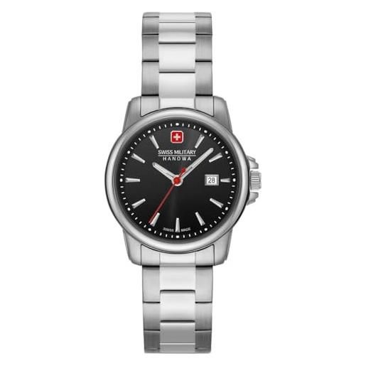 Swiss Military Hanowa orologio analogico al quarzo unisex adulti con cinturino in acciaio inossidabile 06-7230.7.04.007