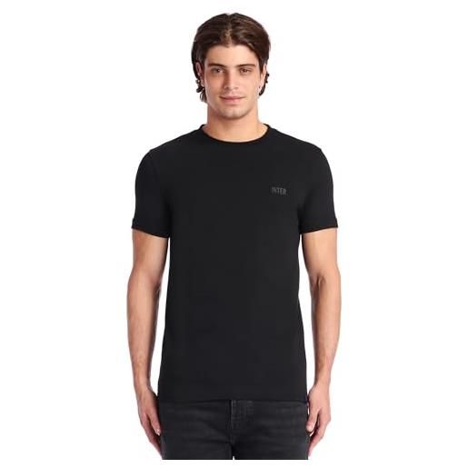 Inter t-shirt adulto, prodotto ufficiale, collezione everyday, 100% cotone, adatta a tutti i tifosi nerazzurri
