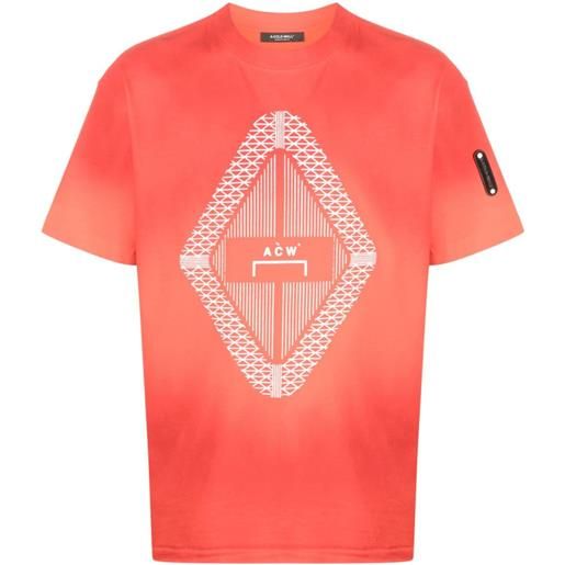 A-COLD-WALL* t-shirt gradient con stampa - arancione