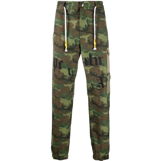 Palm Angels cargo con stampa camouflage - verde