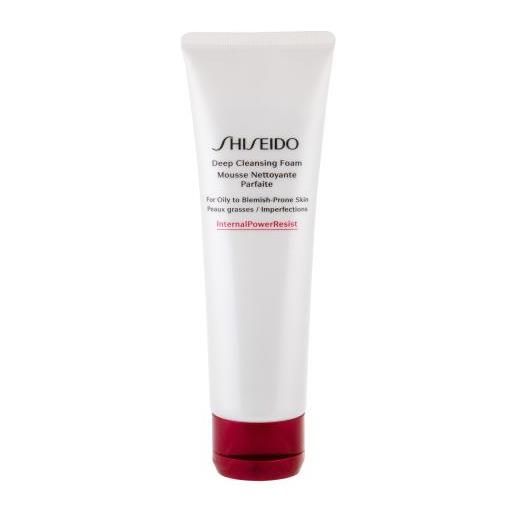 Shiseido essentials deep mousse detergente per pelli miste e problematiche 125 ml per donna